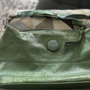 Coach mint green leather